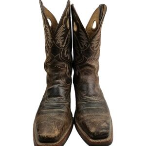Ariat Mens Heritage Roughstock 10D Western Leather Buckaroo Cowboy Boots
